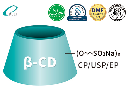 Betadex sulfobutyléter sodný CAS 182410-00-0 SBECD